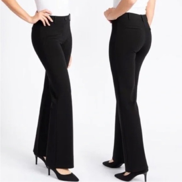 Betabrand Black Bootcut Classic Dress Yoga Casual Pant Size Medium Petite - Picture 16 of 16